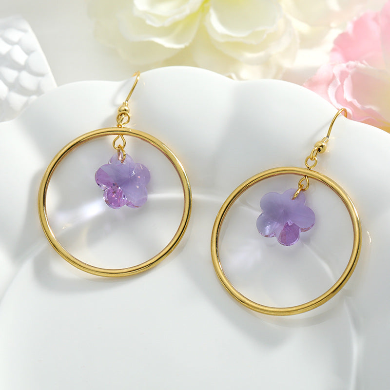 Color Geometric Advanced Sense Ear Rings