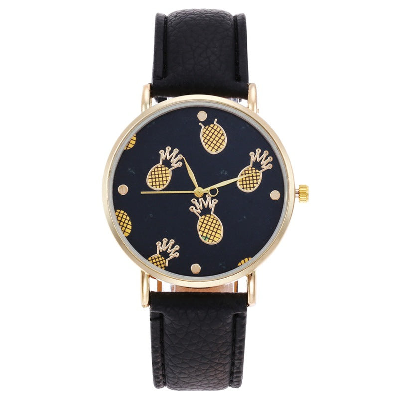 Tiara decorated quartz watch for ladies