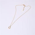Titanium steel necklace female niche clavicle chain