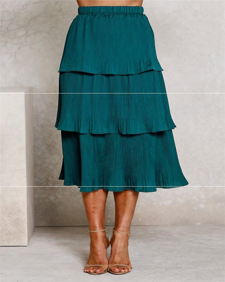 Ladies Fashion Sexy Pleated Skirt