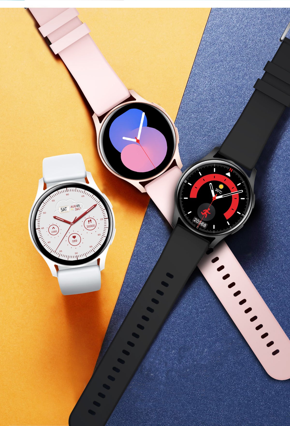 Trendy Smart Watch, Smart Watch For Men And Women, Make,answer Calls, Wireless Smart Watch, Fitness Tracker With Calorie Tracker, Pedometer, Text Notifications, Compatible With IPhone And Android, Per
