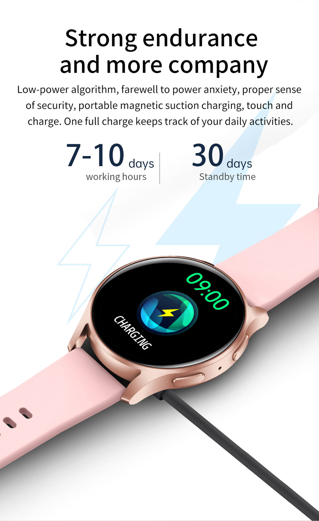 Trendy Smart Watch, Smart Watch For Men And Women, Make,answer Calls, Wireless Smart Watch, Fitness Tracker With Calorie Tracker, Pedometer, Text Notifications, Compatible With IPhone And Android, Per