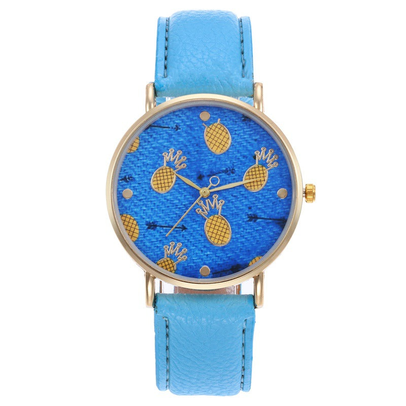 Tiara decorated quartz watch for ladies