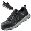 Steel Toe Shoes For Men, US Size 9.5, Men’s Cushion Sport Safety Toe Athletic Work Shoe, Indestructible Safety Sneakers Lightweight,Breathable Industry Construction Work Shoes, Black